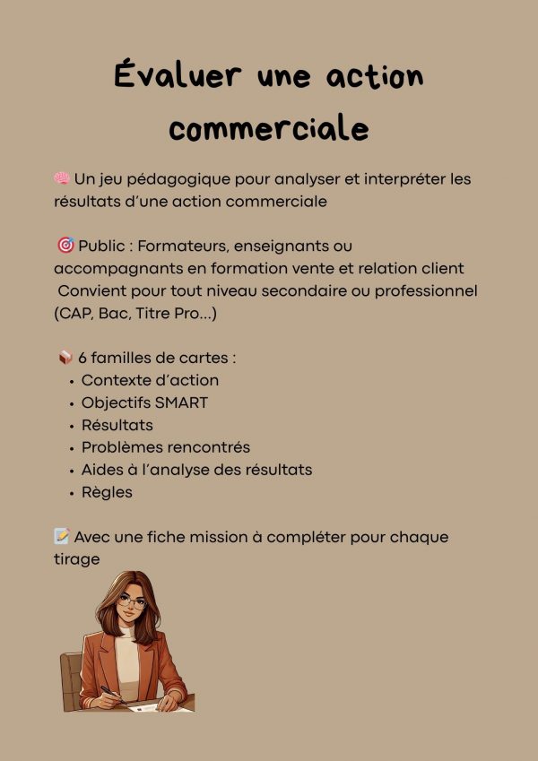 Évalue une action commerciale – Jeu pédagogique à imprimer – Image 4