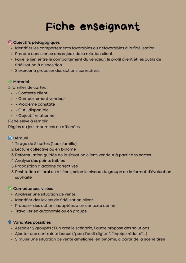 Décrypte la relation client – Jeu pédagogique à imprimer – Image 5