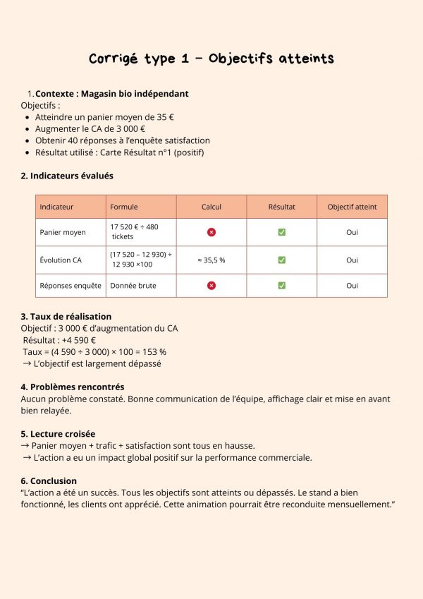 Évalue une action commerciale – Jeu pédagogique à imprimer – Image 9